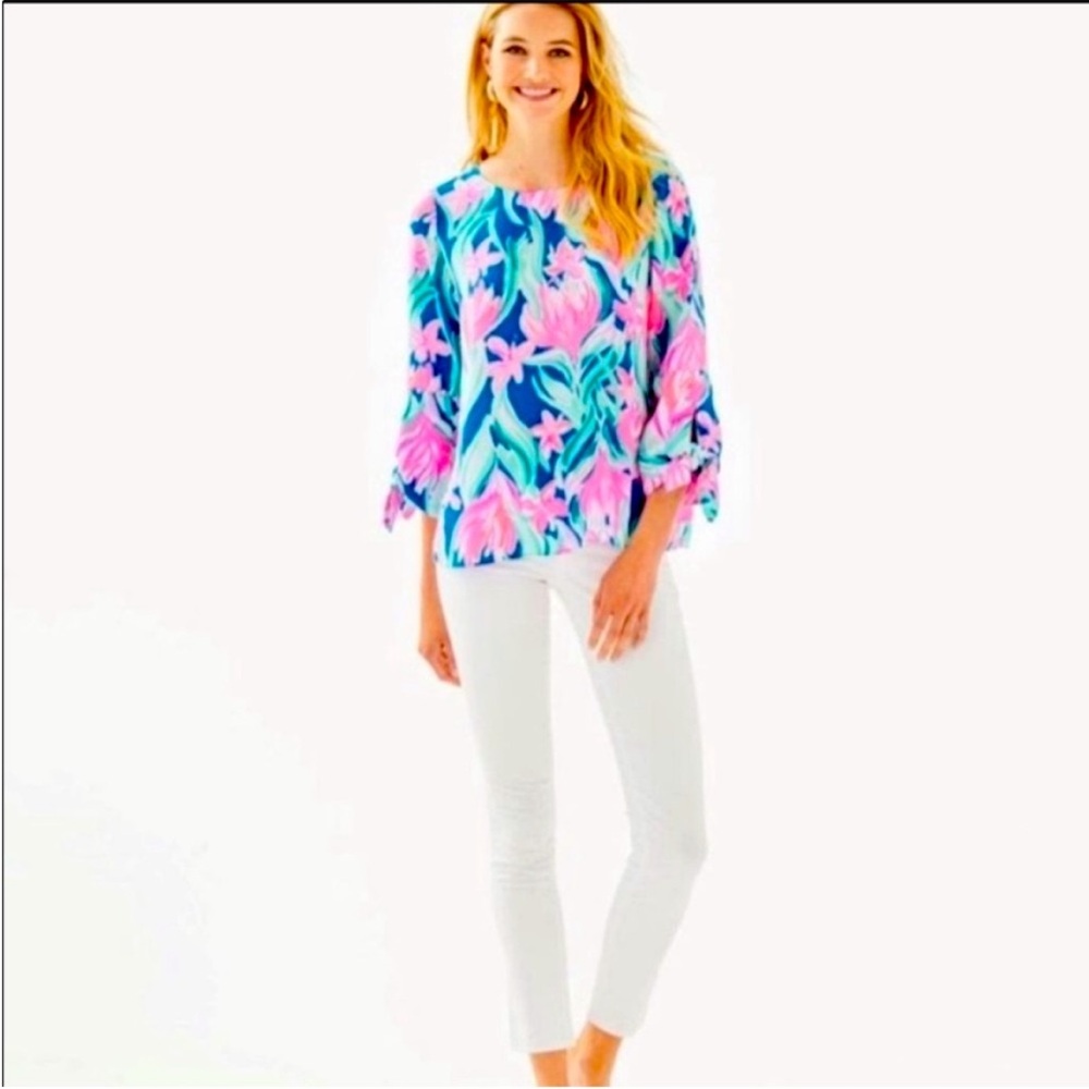 Lilly Pulitzer Langston Top Multi Dream 
A Little Dream S - Picture 6 of 6